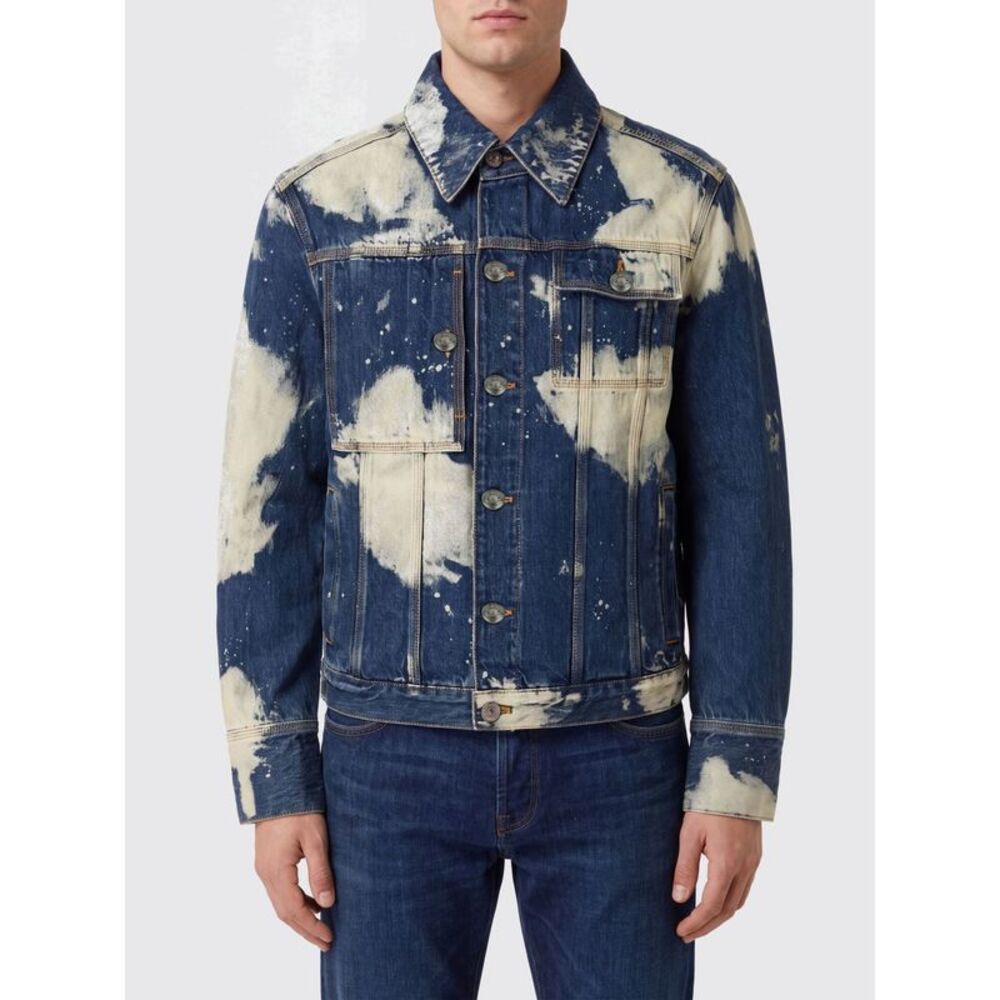 Vivienne Westwood Men Abstract Print Cotton Denim Vivienne Westwood Denim Jacket
